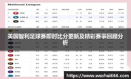 美国智利足球赛即时比分更新及精彩赛事回顾分析